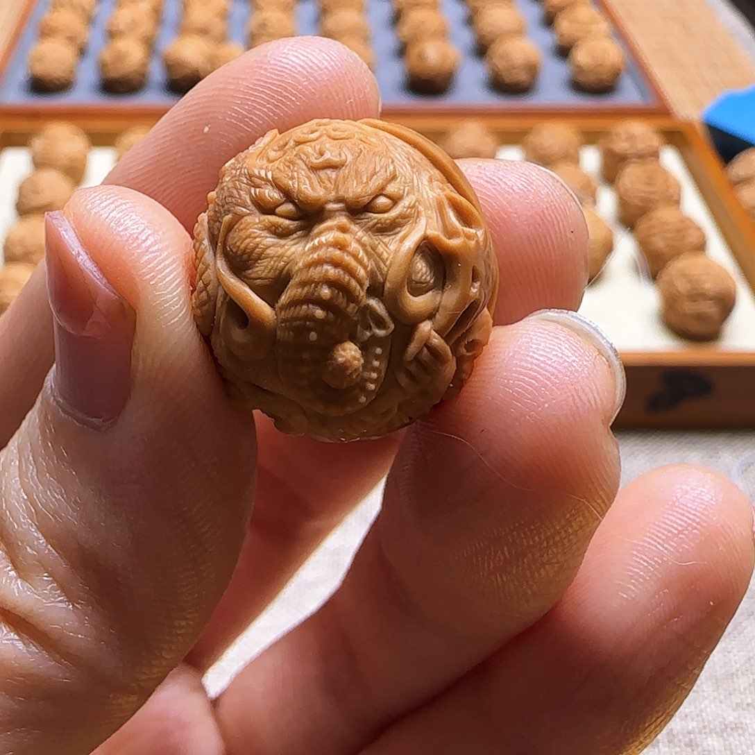 猴头核桃吊坠顶工狮驼岭尺寸备注