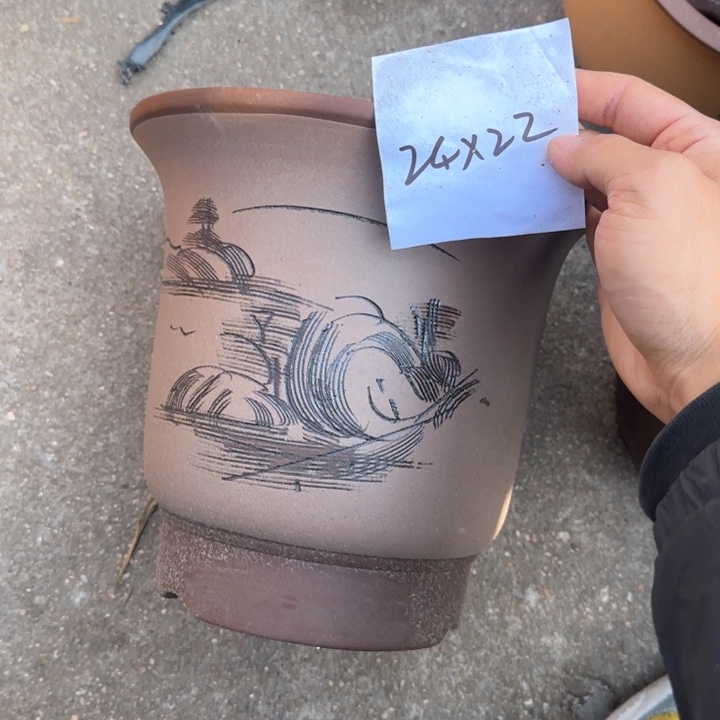 紫砂花盆特价清仓