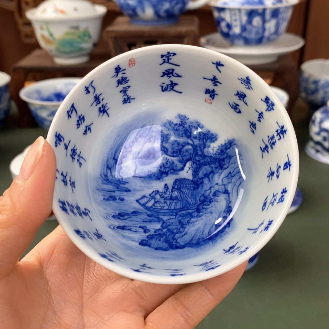 杯景德镇陶瓷手工手绘