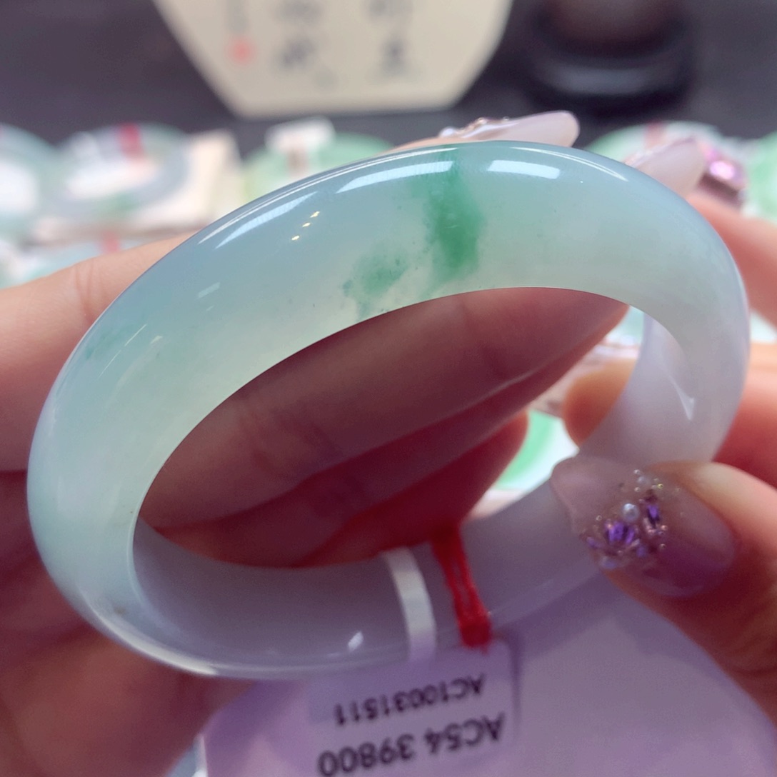 翡翠手镯未镶嵌38翡翠手镯99
