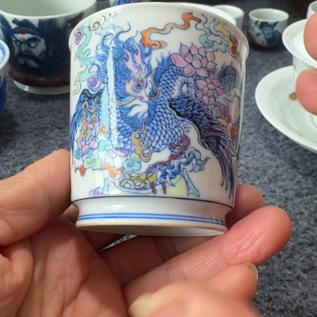 ****喵现代景德镇陶瓷手绘茶具