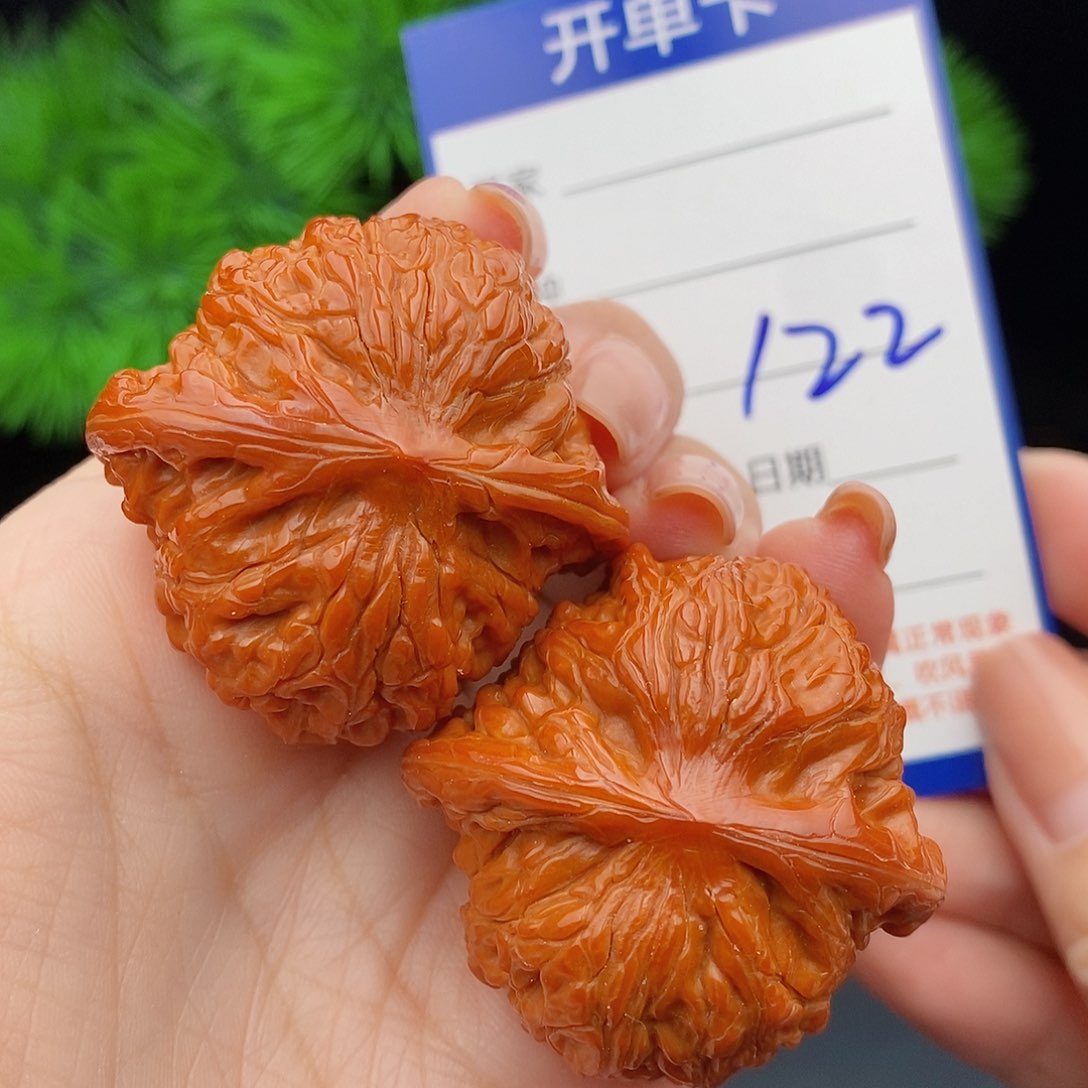 文玩核桃把件40山地磨盘122