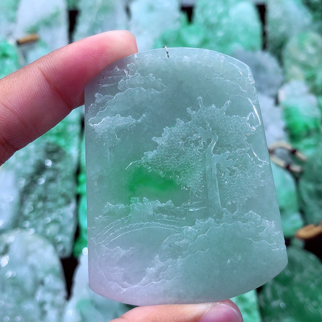 翡翠未镶嵌吊坠(不含链)