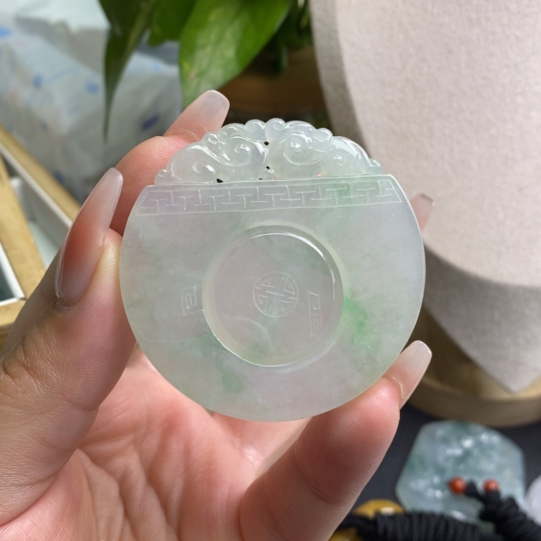 翡翠颈饰未镶嵌缅甸天然A货翡翠