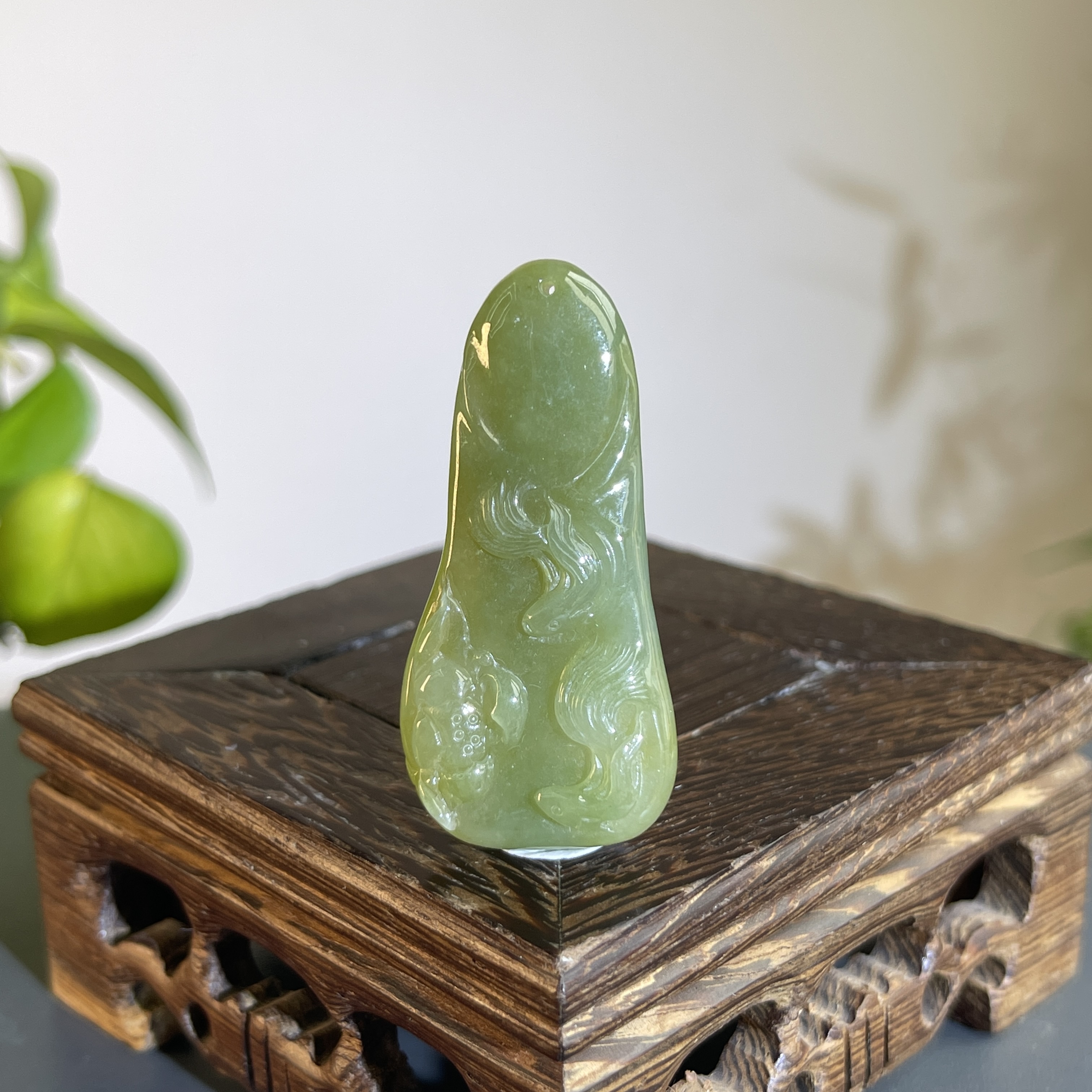 JCB25-63 天然缅甸A货翡翠 年年有余