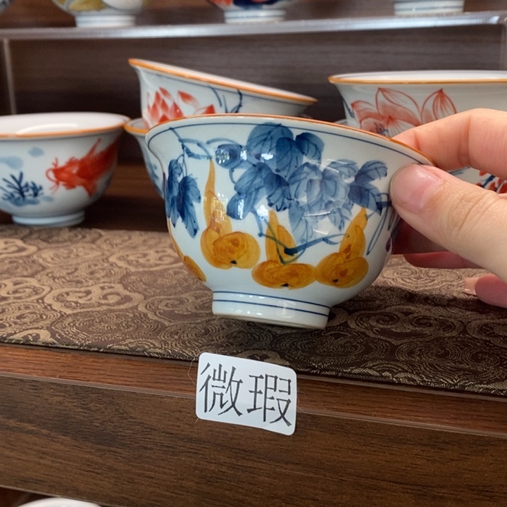 釉下老陶泥手工绘制