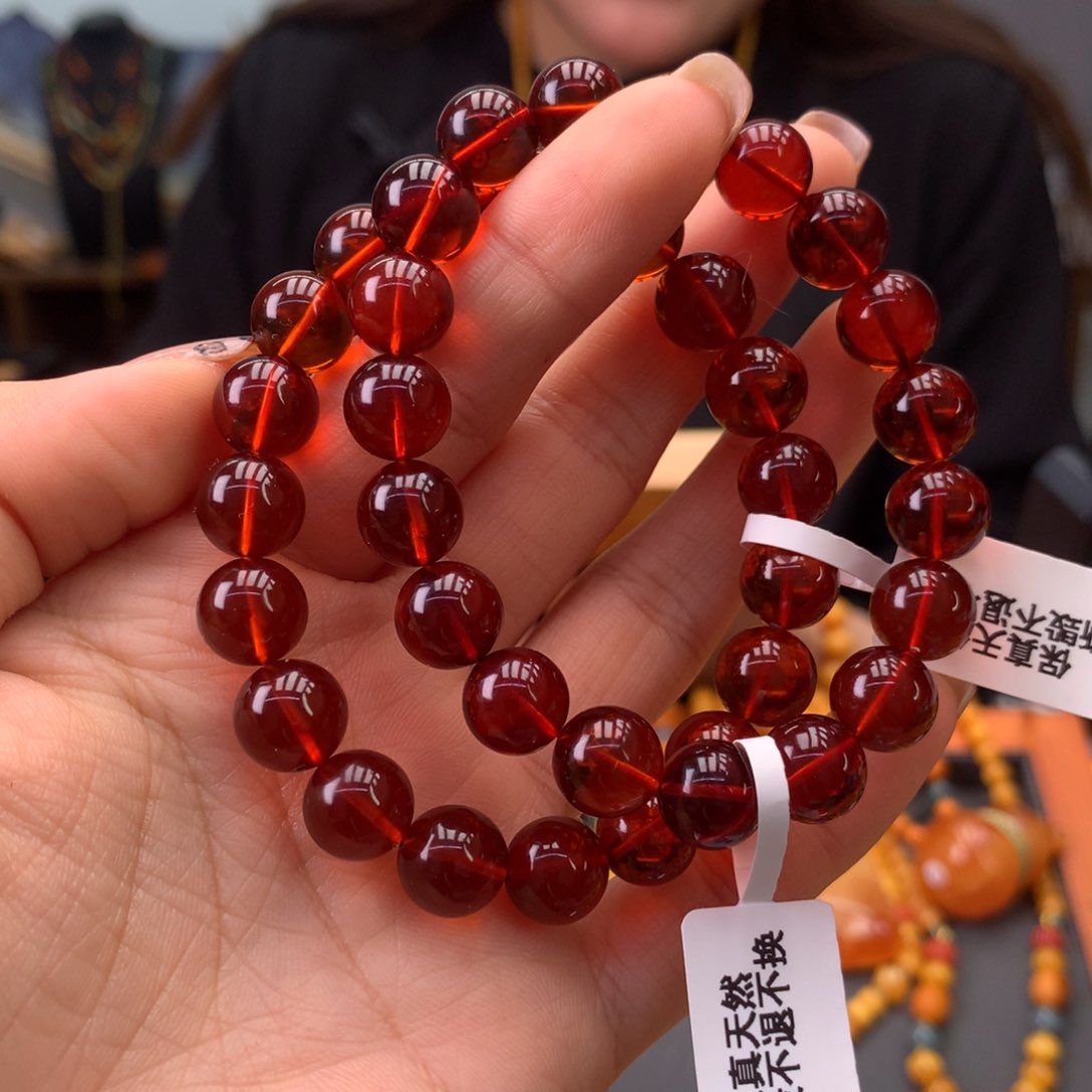 血珀手串未镶嵌多样性发一
