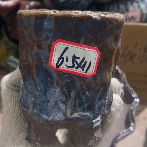 红陶粗陶花盆手工