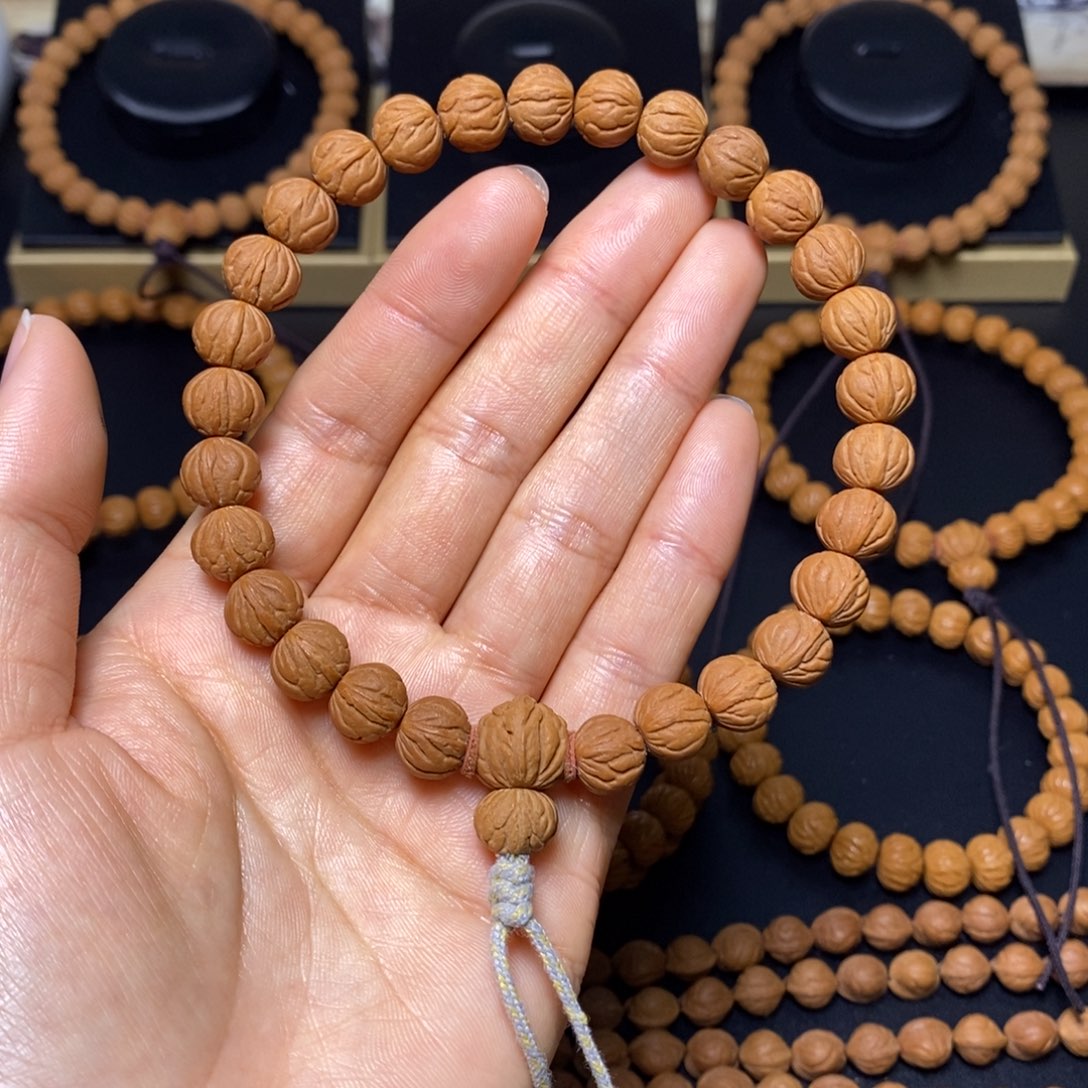 王***）桃核手串秦岭文玩桃核手持