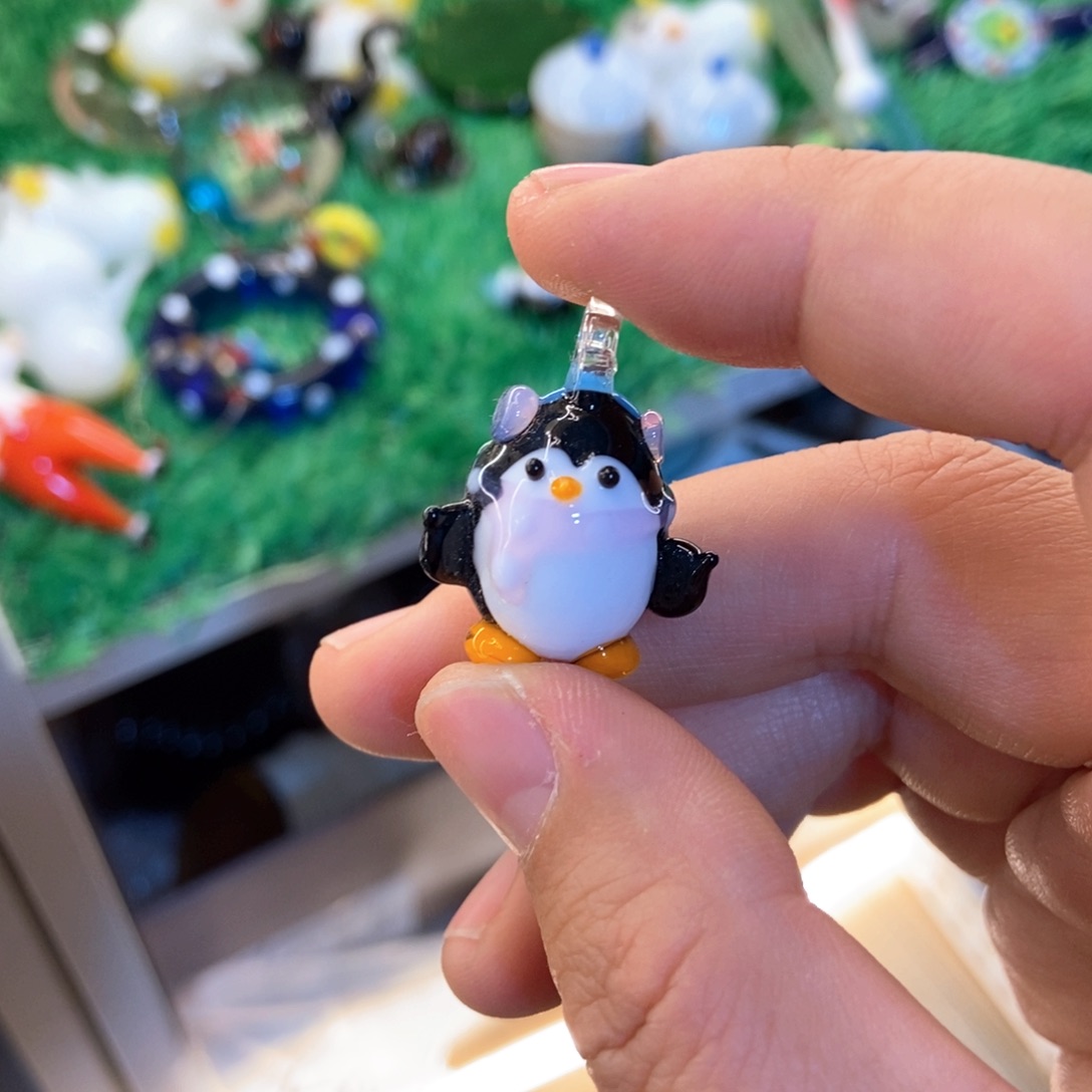 琉璃手工艺品小企鹅