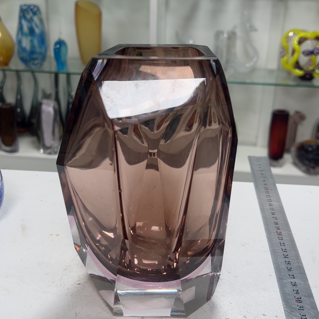 高 21 轻奢琉璃花器福利正常手工痕迹