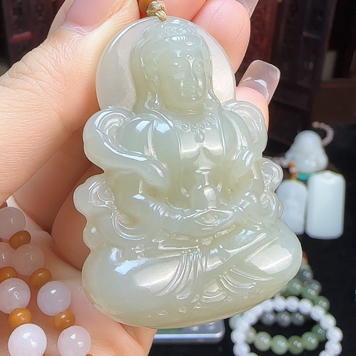 和田玉未镶嵌颈饰定制发货