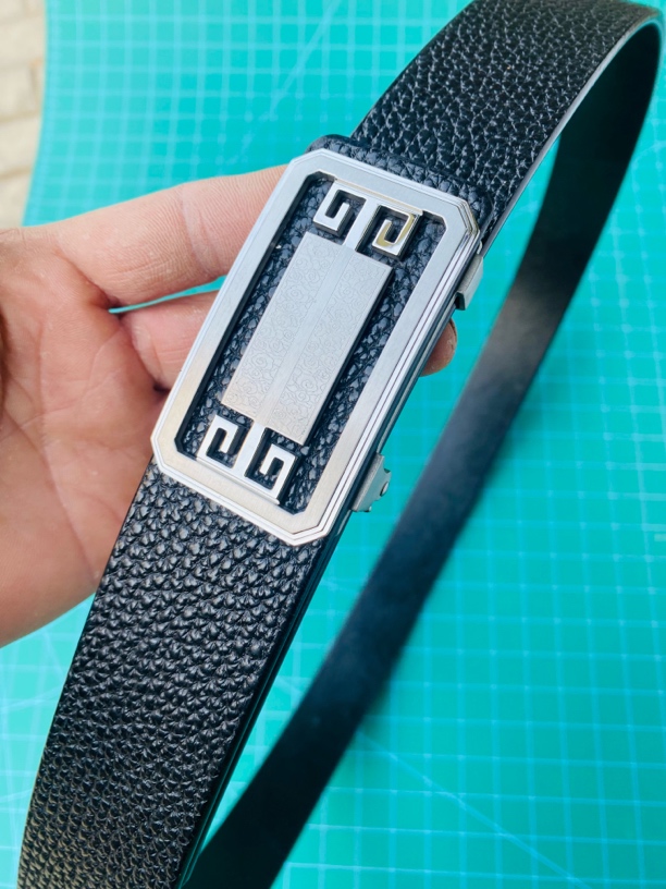 【内穿】304不锈钢无牙自动扣+植鞣头层牛皮百搭休闲男士牛皮皮带