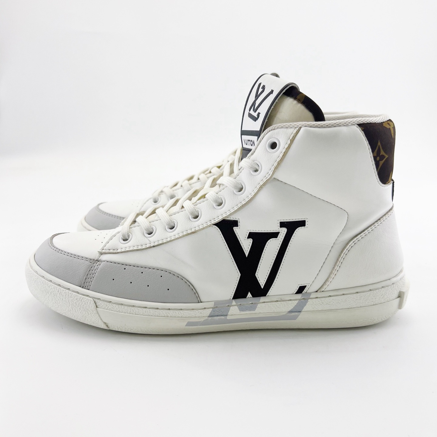 95新 LouisVuitton/路易威登 41.5码/拼色刺绣印花板鞋/8257395