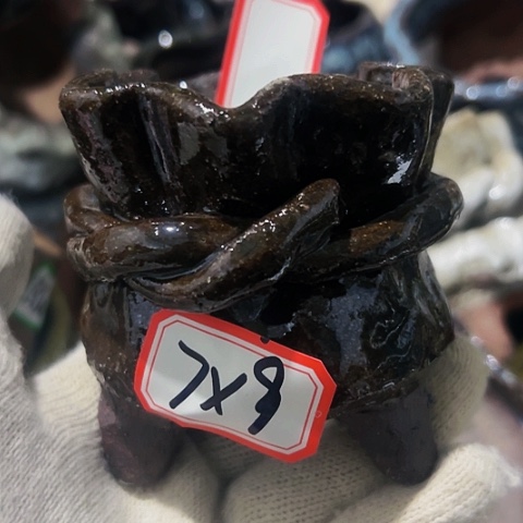 红陶粗陶花盆手工