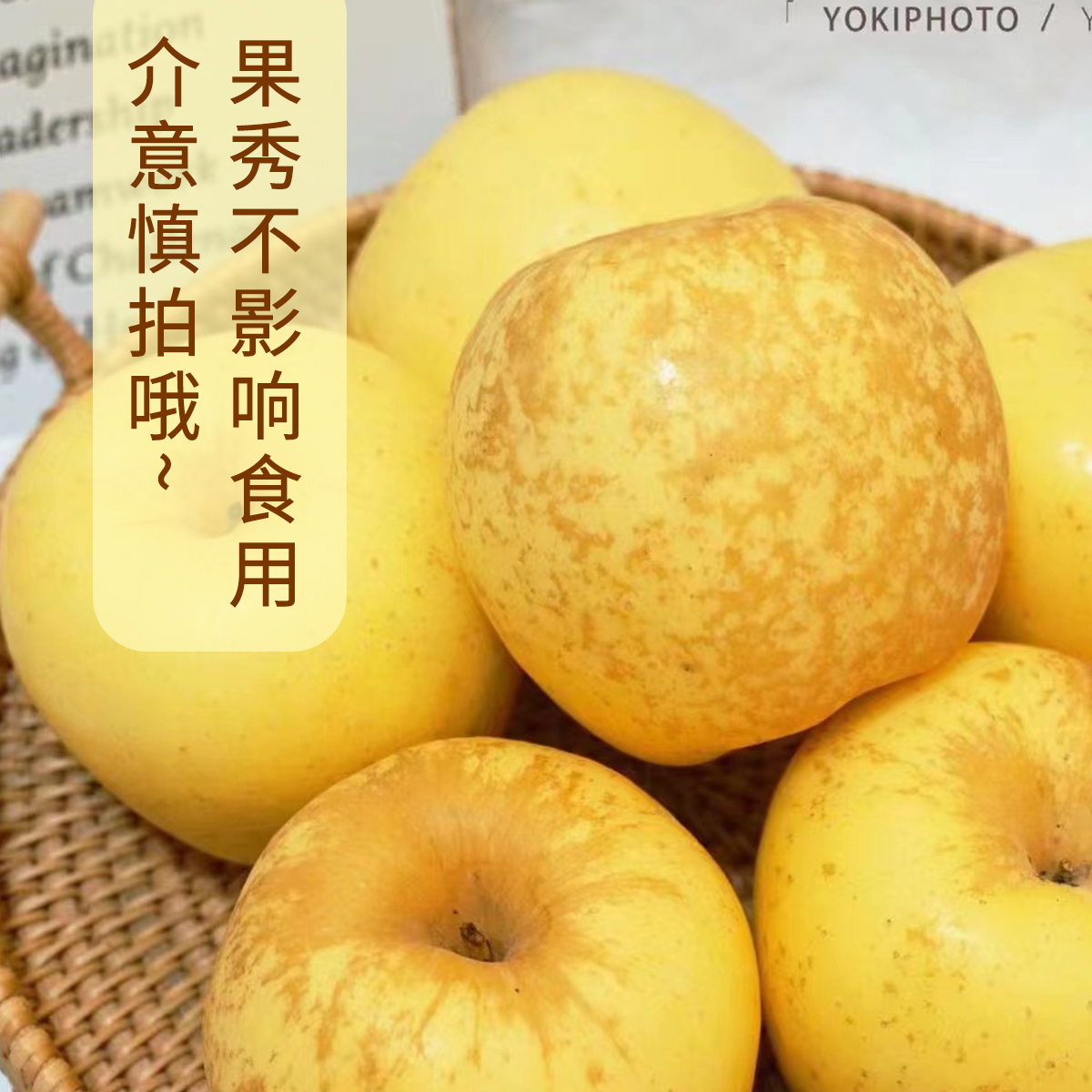 天津本地黄金维纳斯苹果 新鲜水果脆甜多汁 京东顺丰包邮