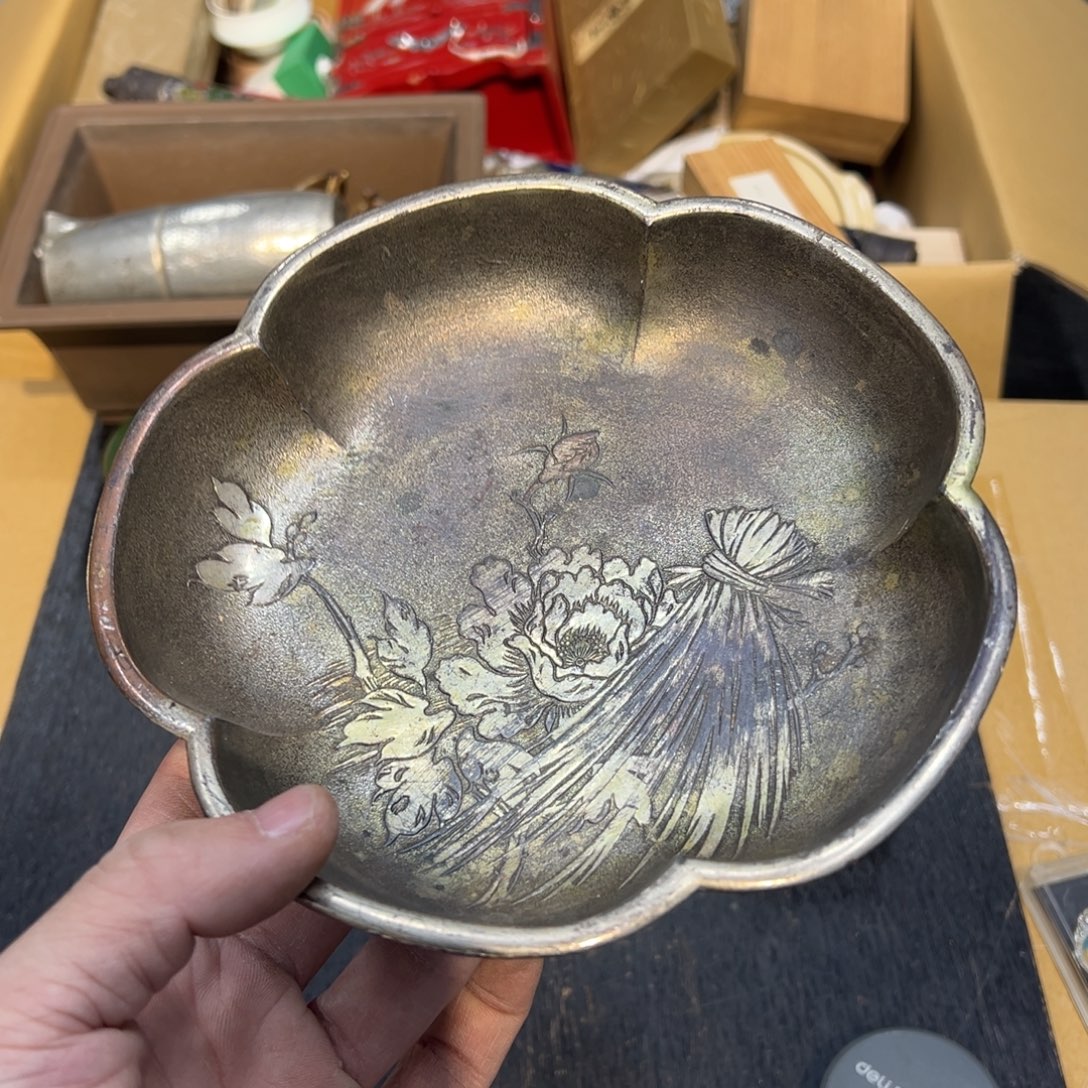 锡中古工艺品摆件