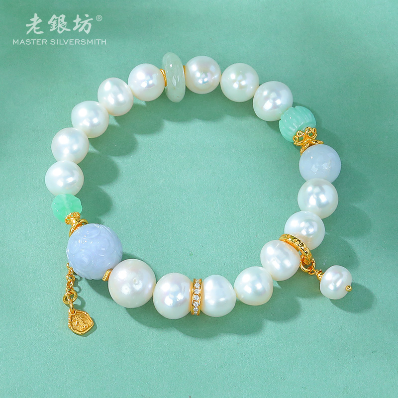 【老银坊】s925银千万两珍珠手串 00351697