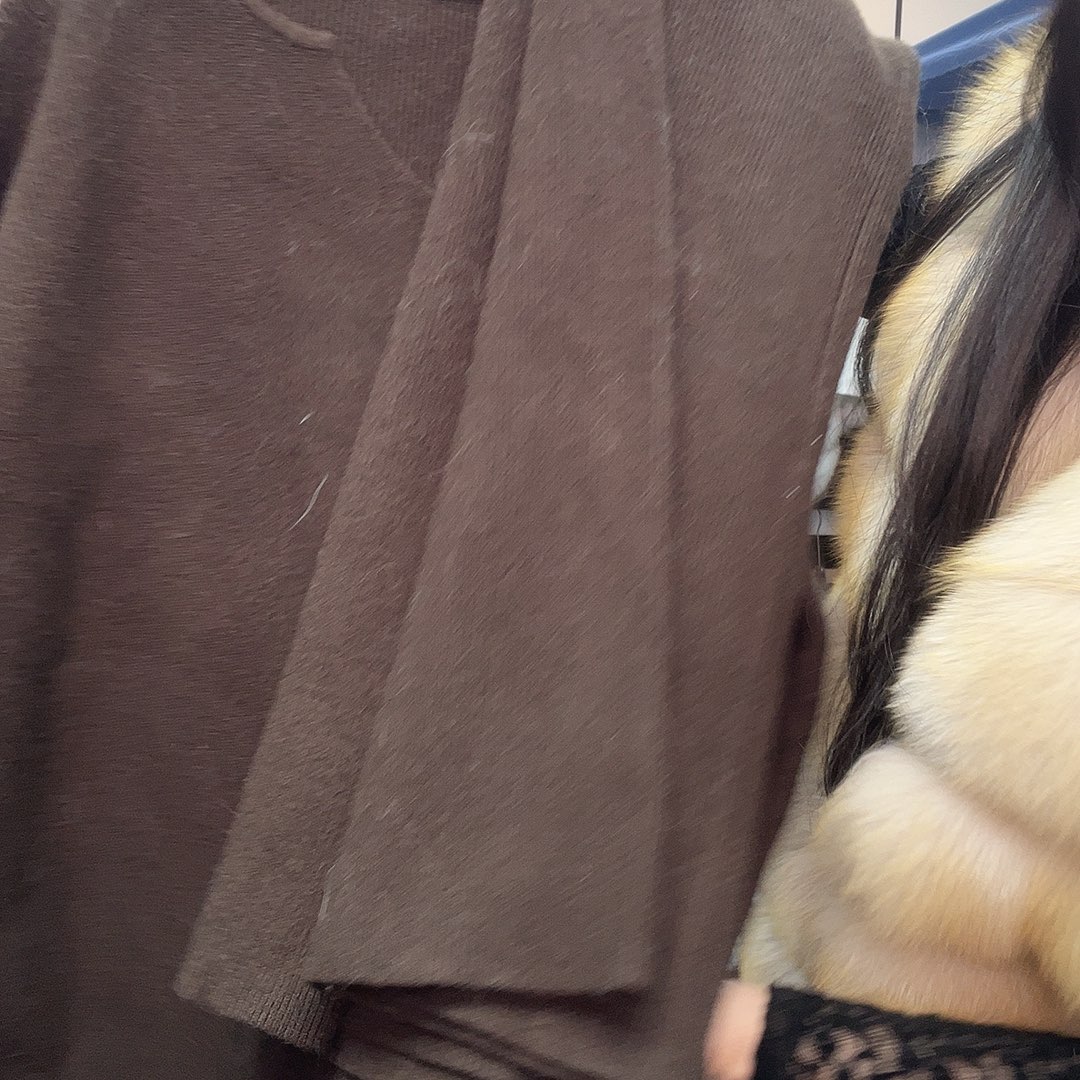 高品质针织套装咖啡色