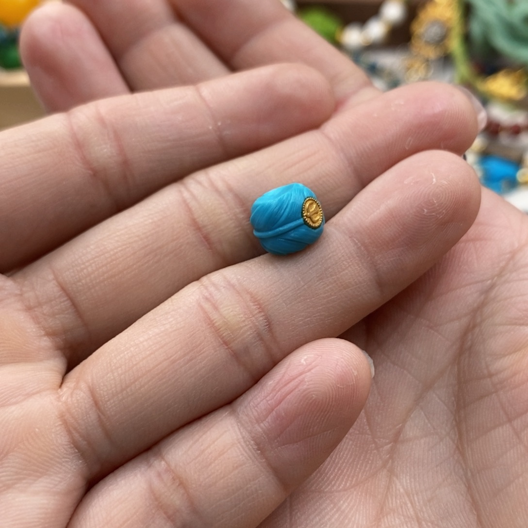 绿松石蓝羽毛未镶嵌