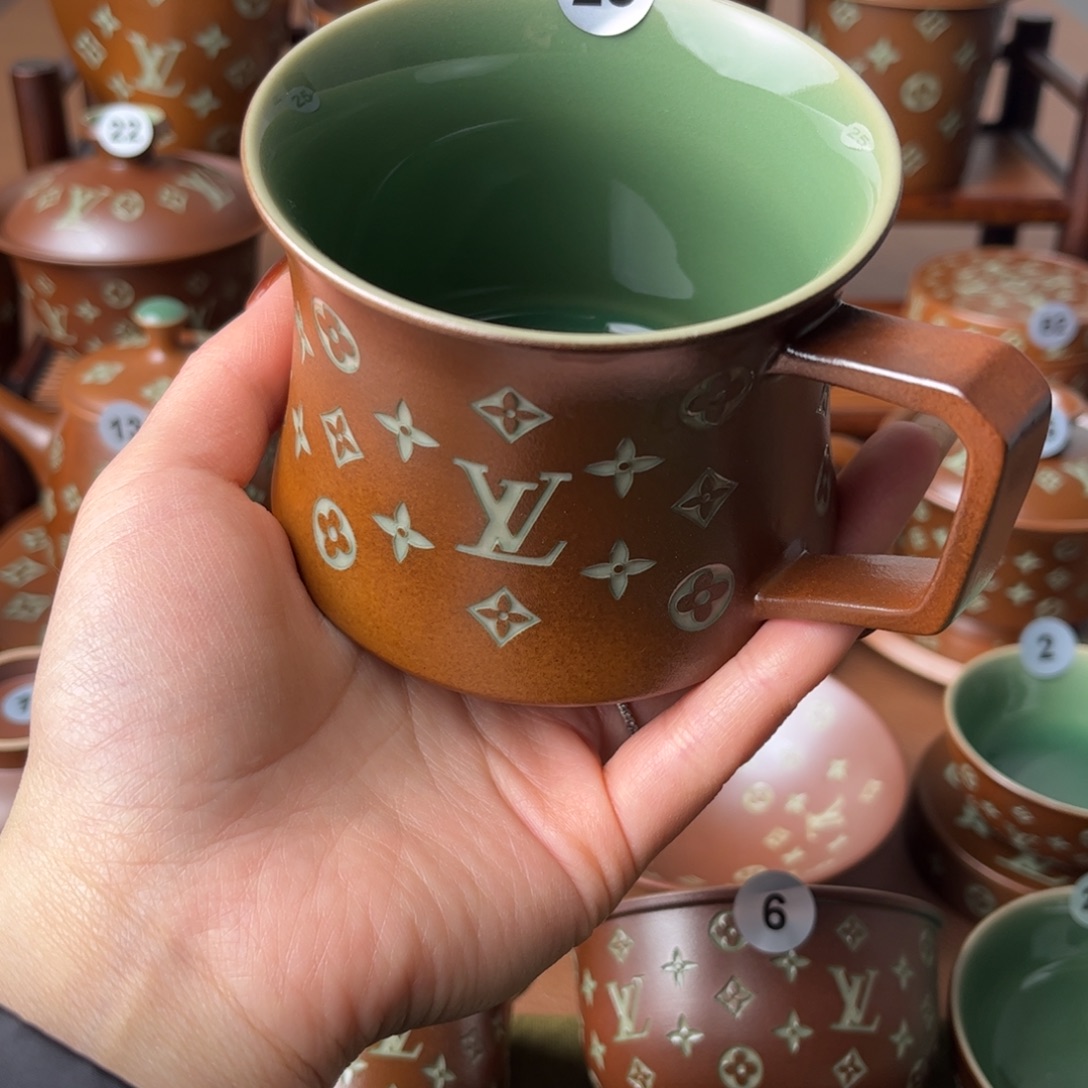 么****草木灰老花咖啡杯