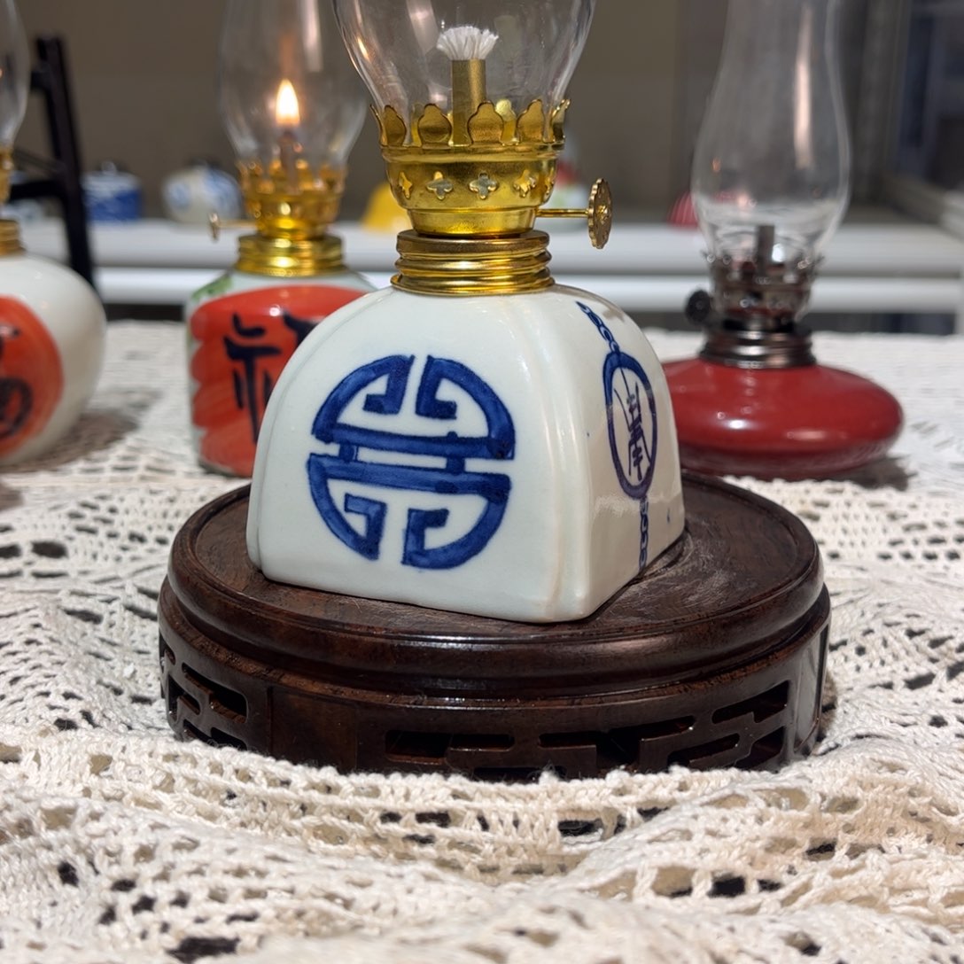 摆件景德镇陶瓷香薰灯