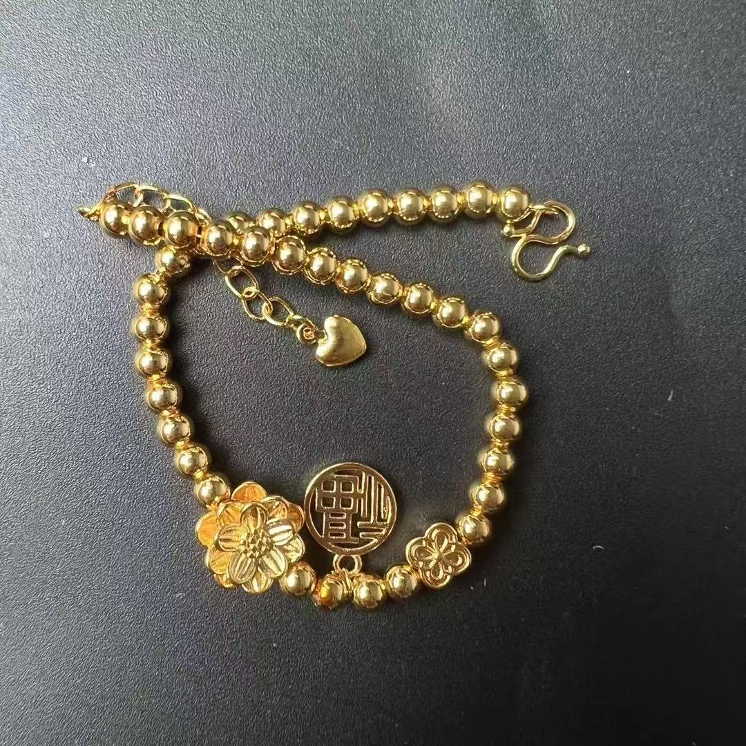 J0043 古法莲花精品手链