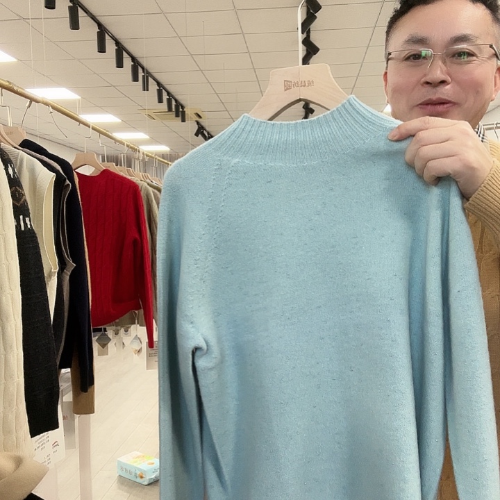 绵羊毛打底衫长袖