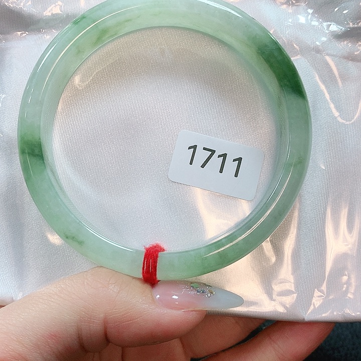 翡翠手镯未镶嵌天然翡翠手镯63