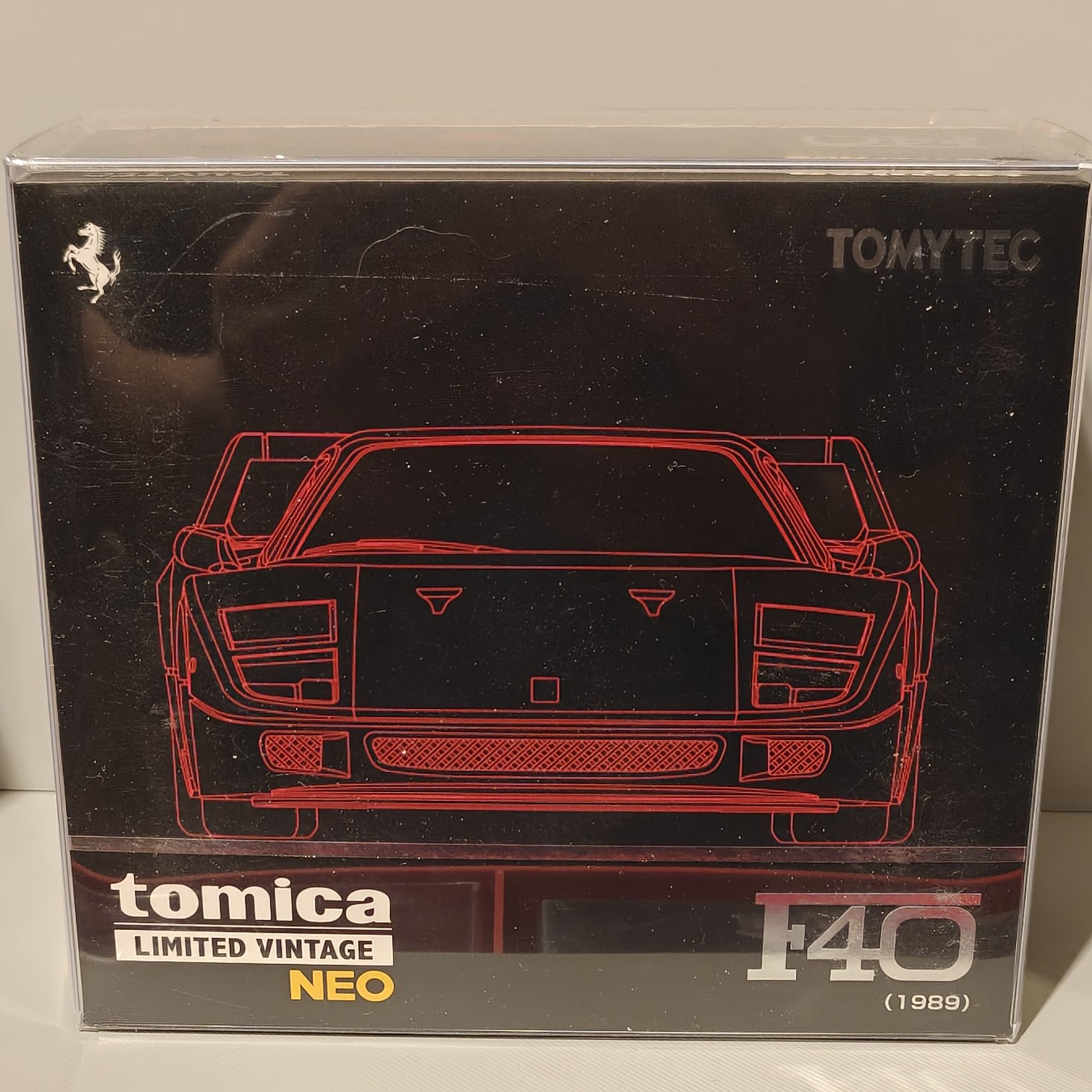 多美卡 TLV 1:64仿真红色法拉利F40汽车模型全新未拆盒装