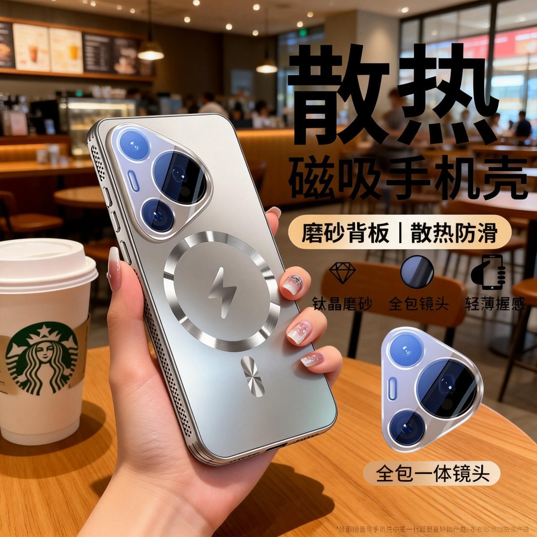 适用华为/荣耀/小米/vivo/OPPO/苹果/一加新款手机壳防摔散热全包