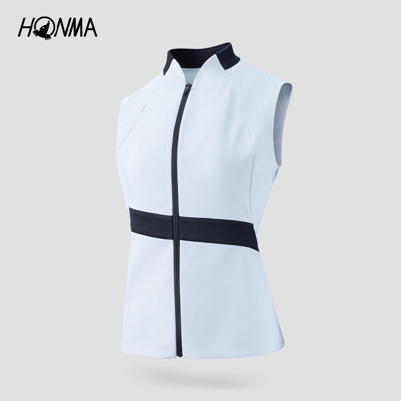 【专业高尔夫】HONMA女士马甲冷感拉链马甲凉爽防透HWKC320R614