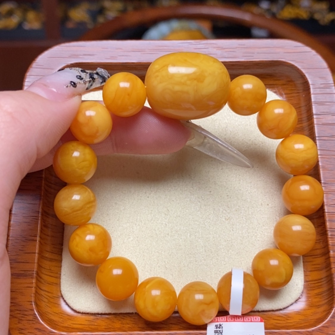 【闪购商品】蜜蜡手链未镶嵌手串
