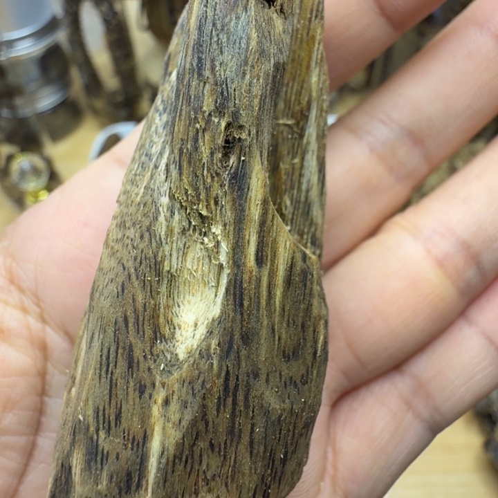 虫漏手把件13.8克