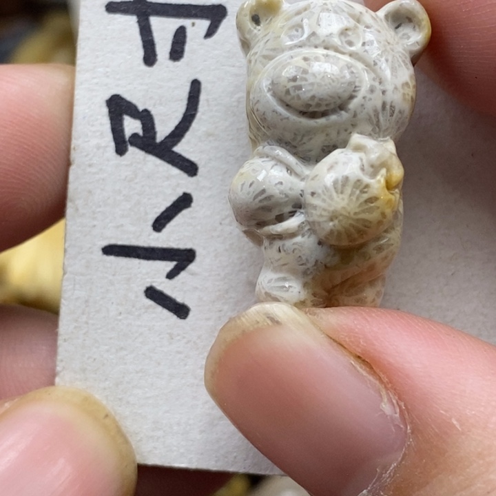 硅化珊瑚（珊瑚玉）未镶嵌颈饰