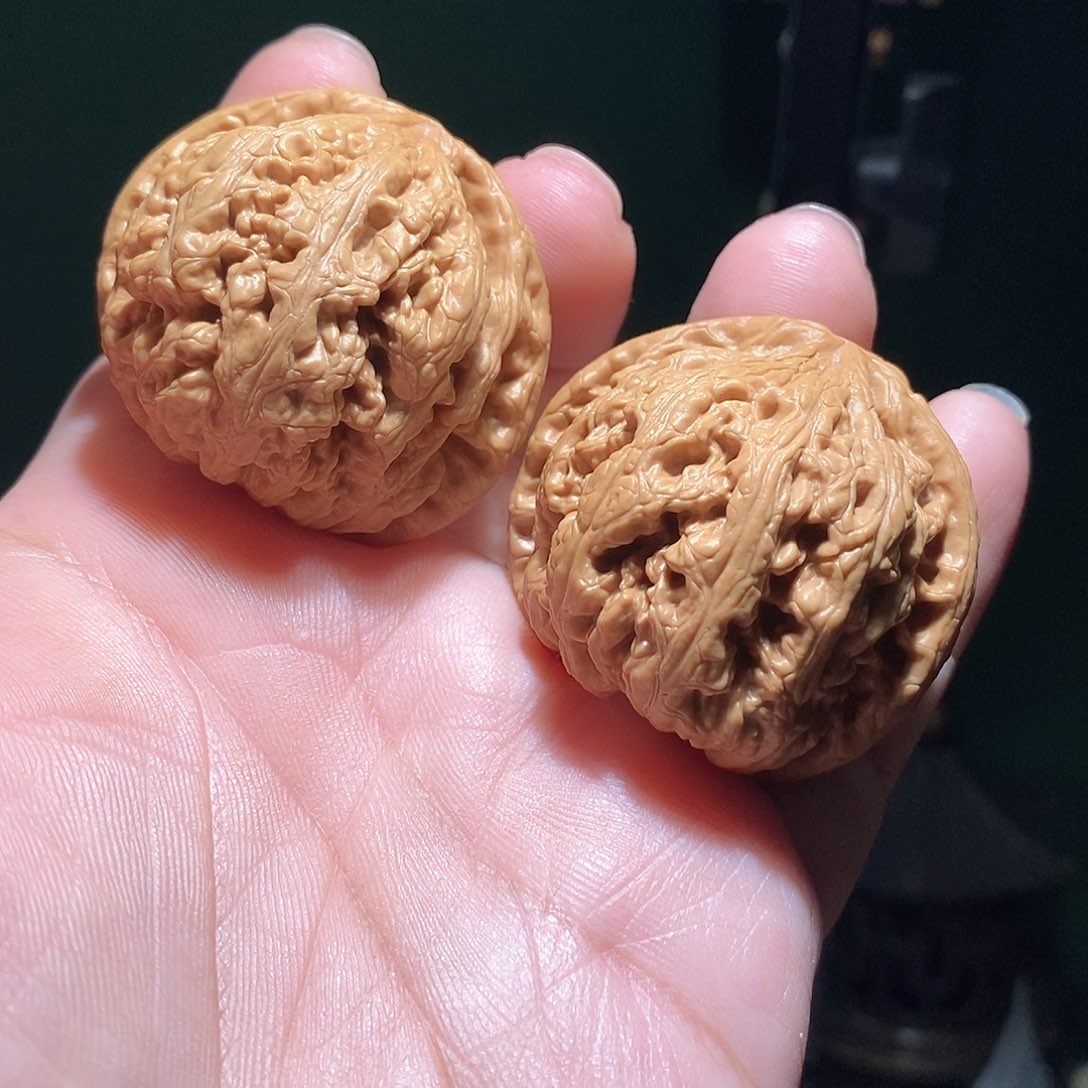 文玩核桃把件43大粗筋全品