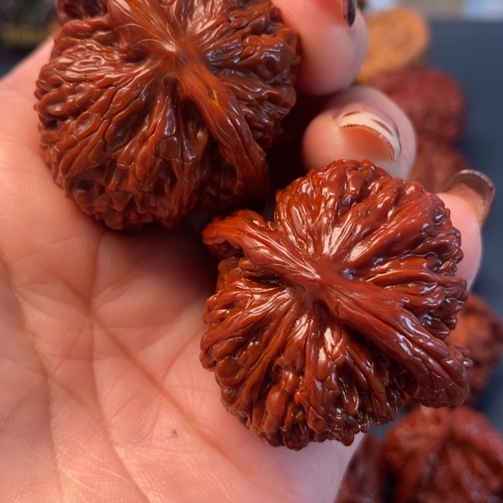 核桃四座楼一对，机刷，色差