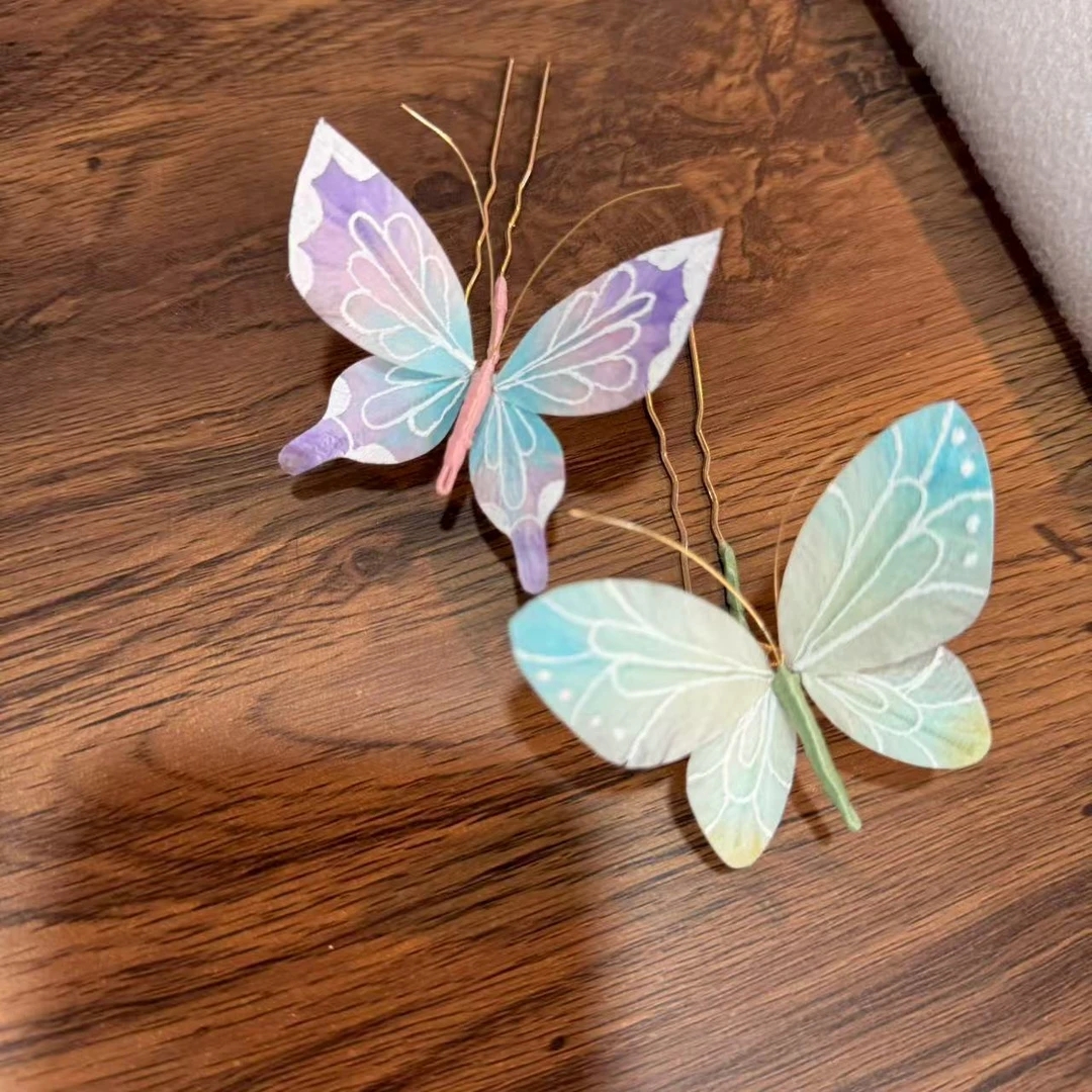 （扶摇掌柜）直播间孤品 古风发饰发簪汉服配饰 绒花发簪福利不退换