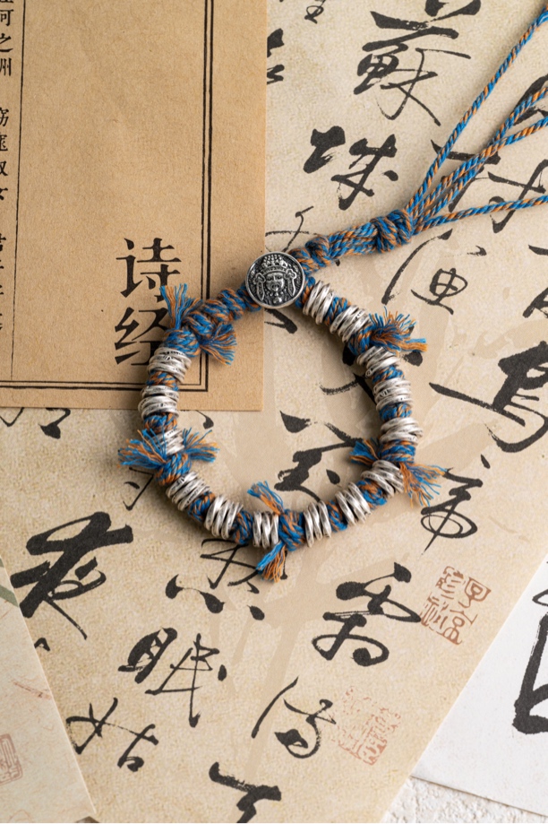 足银手链 碎银碎安｜足银手链｜原创设计 22克