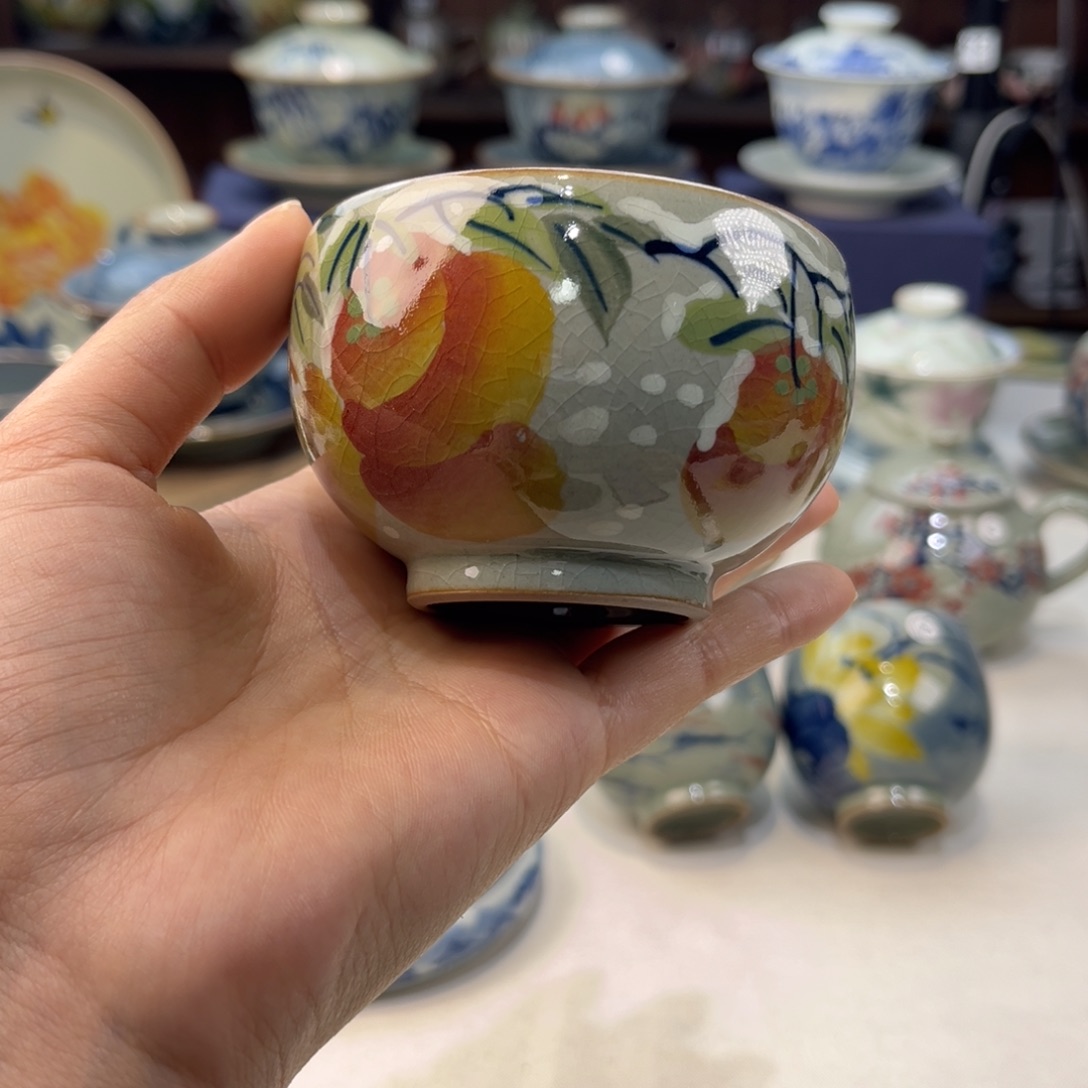 瓷片景德镇手工手绘陶瓷茶具