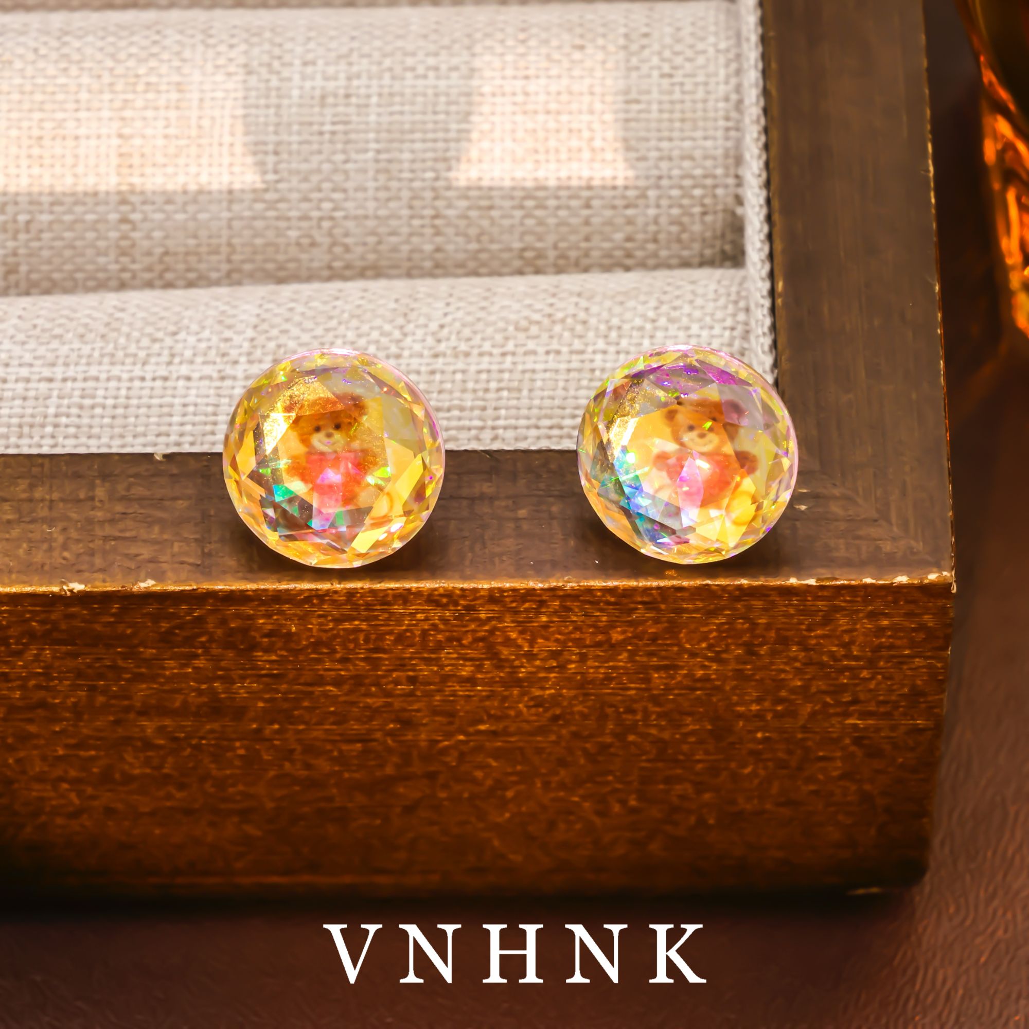 铜合金仿水晶耳饰 美可儿   N289  彩色时尚气质耳环预售