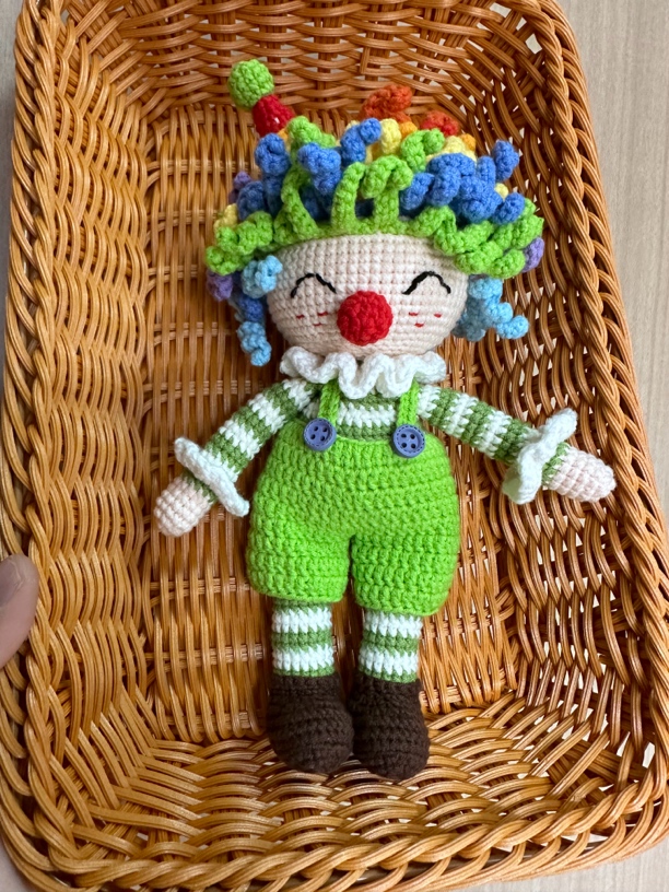 成品 钩织小丑挂件摆件（默认挂件）