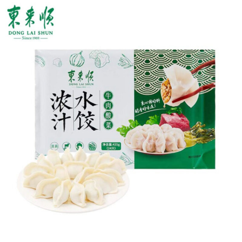 东来顺牛肉酸菜水饺435g 1袋/份