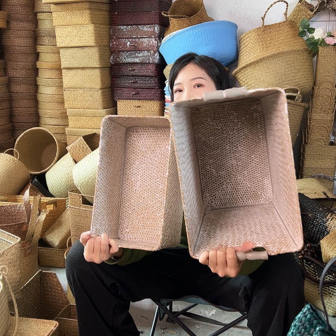 草编草编包/草编收纳盒微瑕疵