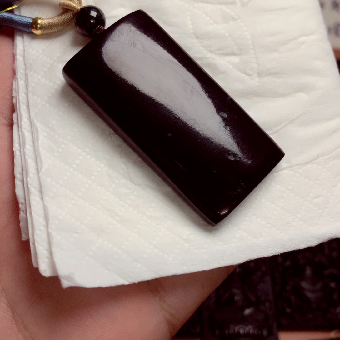 天然缅甸a货挂件10级黑