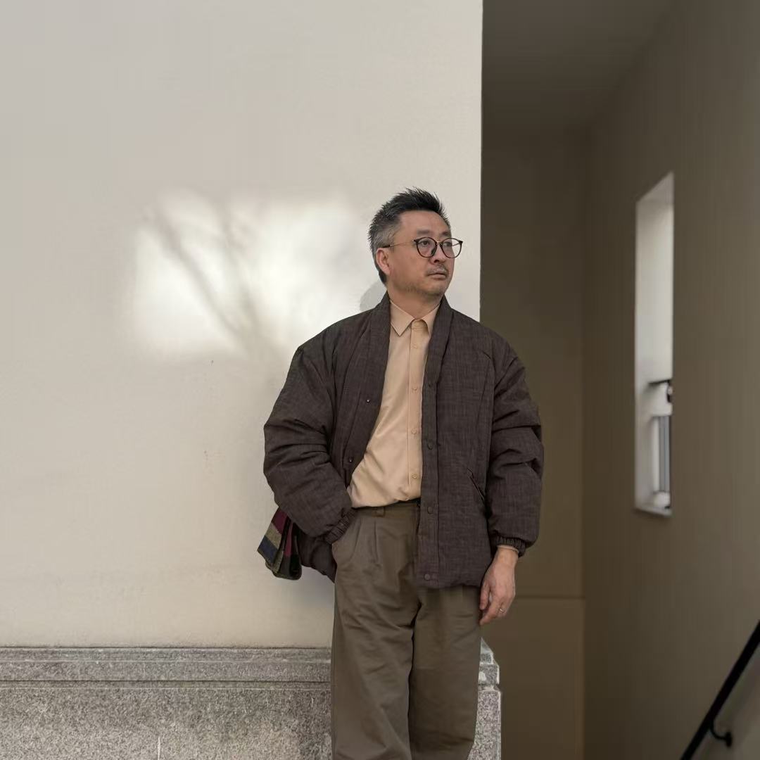 新款日系咖色羽绒服男款外套