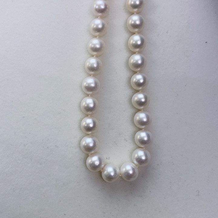 淡水珍珠颈饰银S925镶嵌