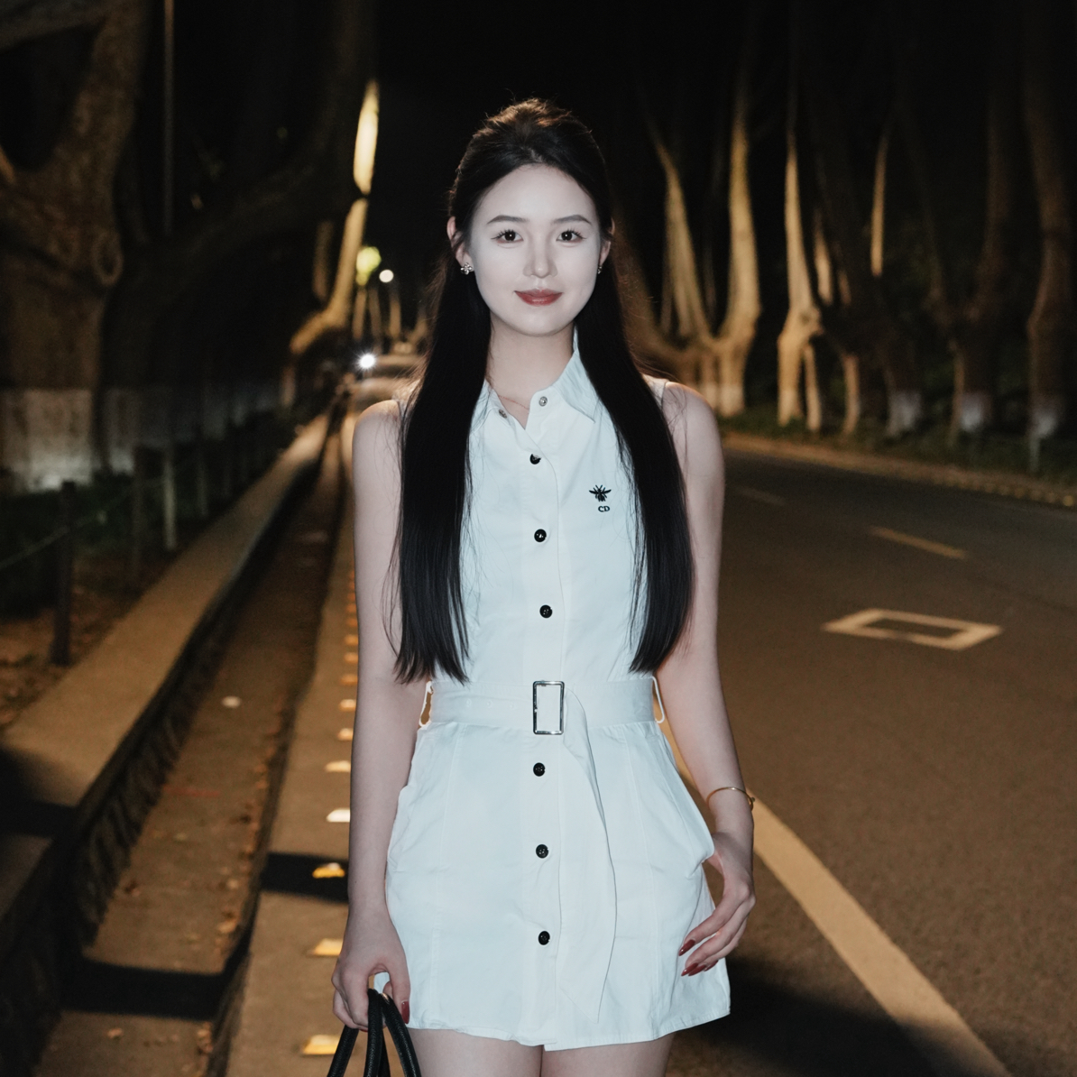 网红纯欲辣妹千金连衣裙套装