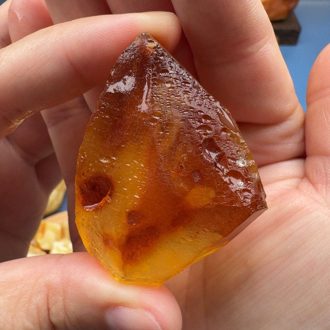 裸石琥珀未镶嵌琥珀蜜蜡定制