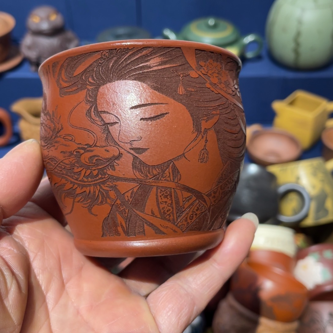 原矿紫砂手工主人杯